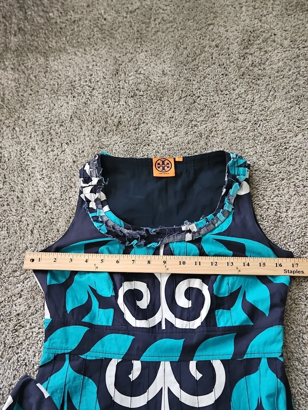 Tory Burch Blue & White Mini Summer Dress 6
